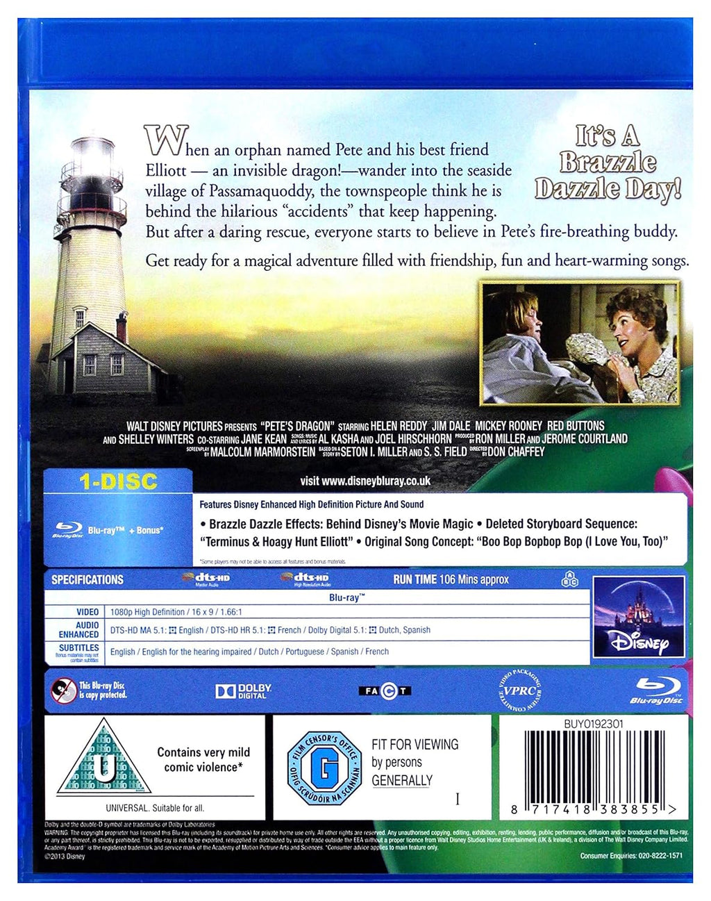 Pete's Dragon (1977) [ Blu-Ray, Reg.A/B/C Import - United Kingdom ]