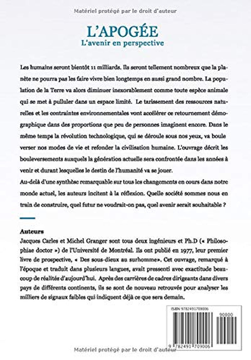 L'APOGÉE: L'avenir en perspective (French Edition)
