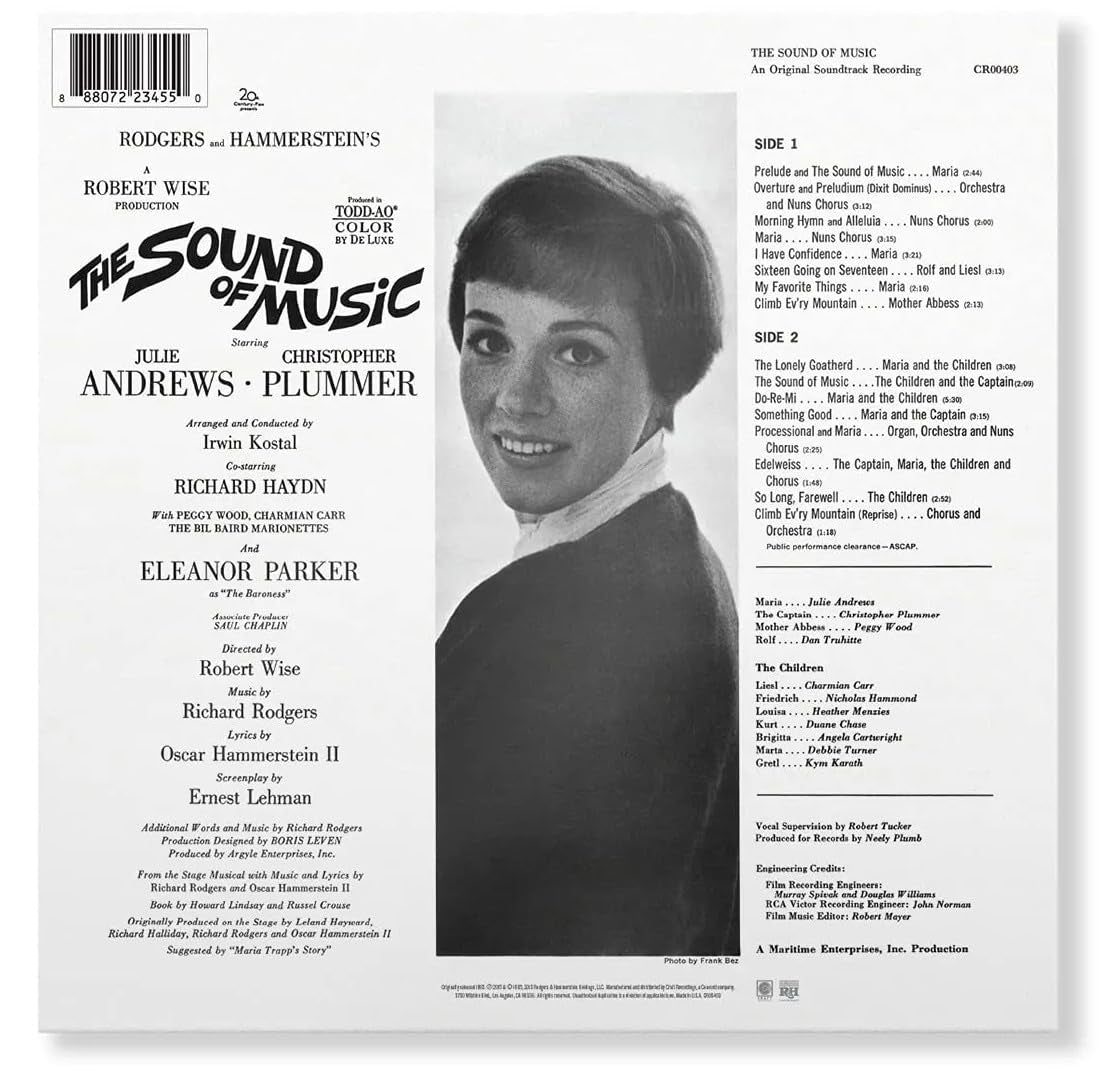 The Sound of Music - Original Soundtrack Recording by Rodgers & Hammerstein - Stereo