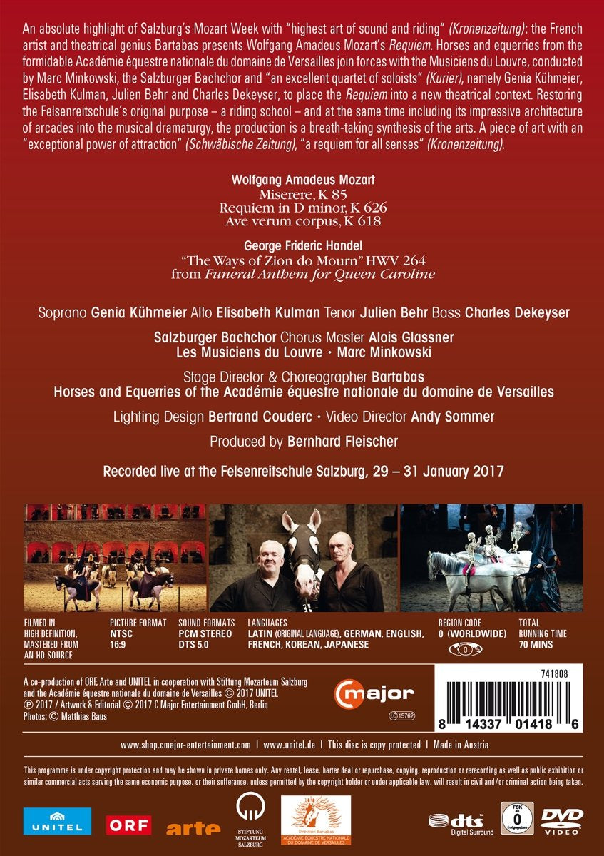 Wolfgang Amadeus Mozart: Requiem [DVD]
