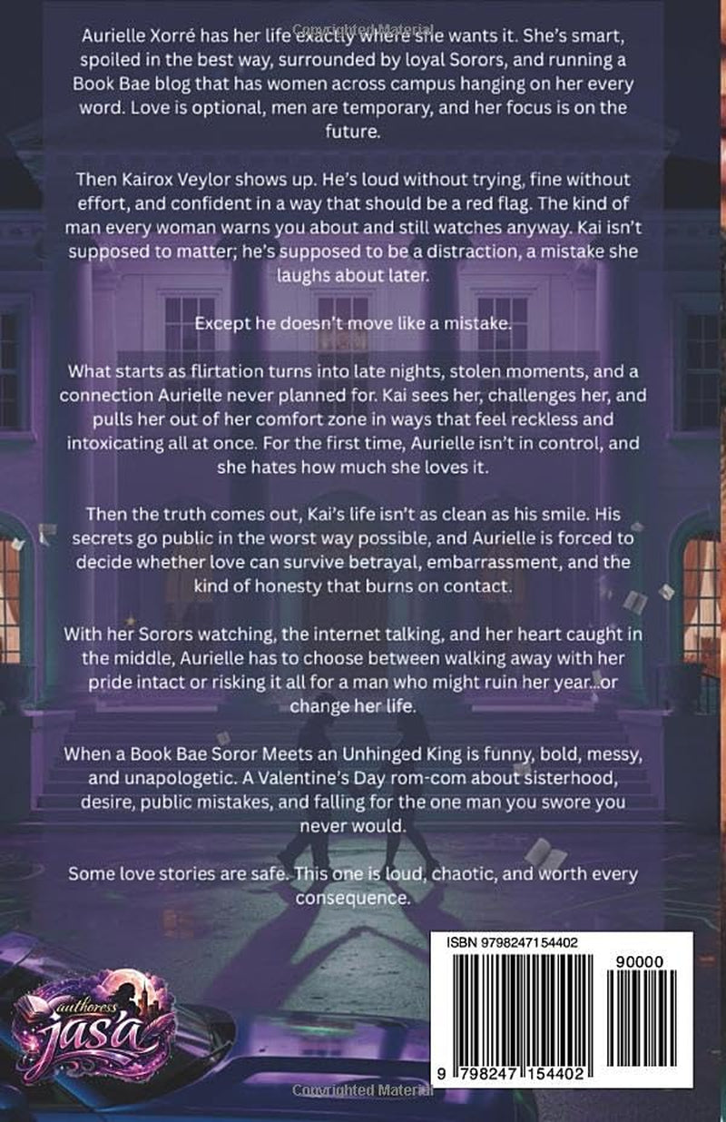 WHEN A BOOK BAE SOROR MEETS AN UNHINGED KING: A Valentines Day – Rom Com Novella