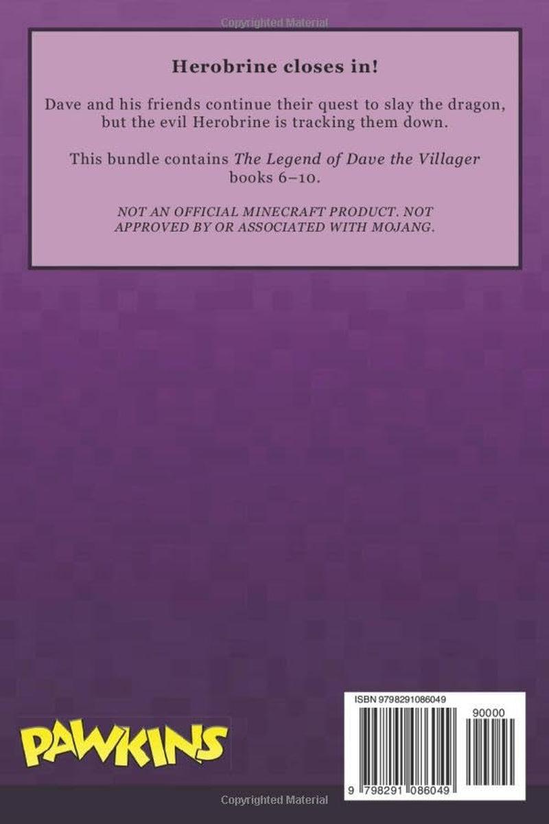 The Legend of Dave the Villager Books 6–10: An unofficial Minecraft series (Dave the Villager Collections)