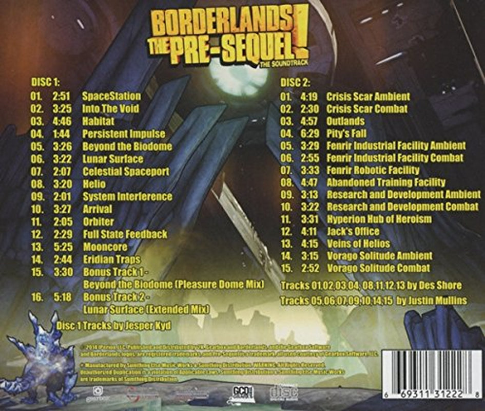 Borderlands: The Pre-Sequel Soundtrack.