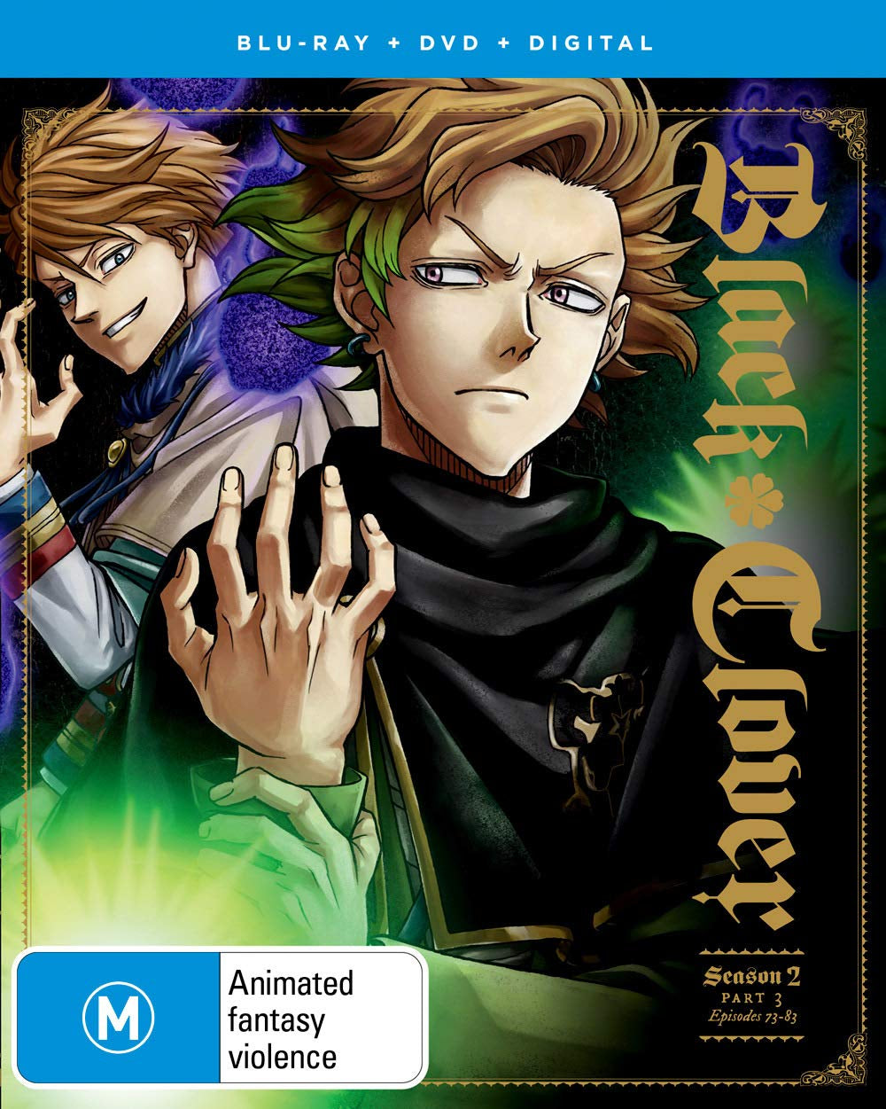 Black Clover (Season 2 Part 3 Eps 73-83) - 4-Disc Set (+ Digital Copy) (Blu-Ray & DVD Combo) [ Blu-Ray, Reg.A/B/C Import - Australia ]