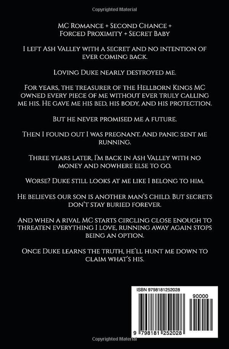 Duke's Second Chance: A Secret Baby Instalove MC Romance (Ash Valley Hellborn Kings MC)