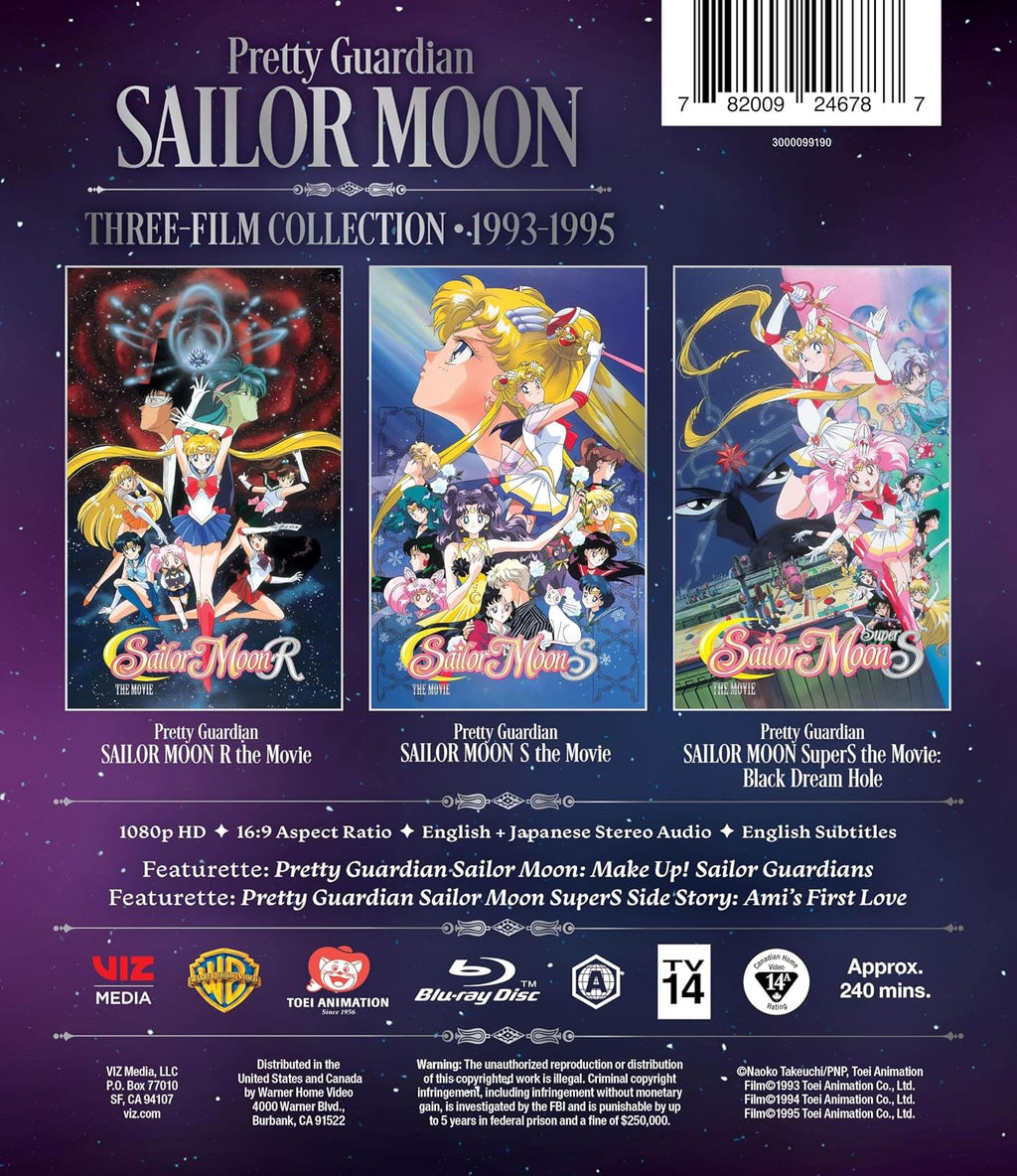 Sailor Moon Three-Film Collection (Blu-ray)
