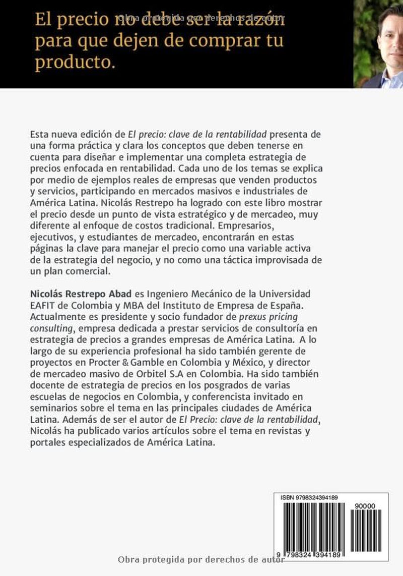 El precio: clave de la rentabilidad: Estrategias de marketing para su negocio (Cuarta Edición) (Spanish Edition)