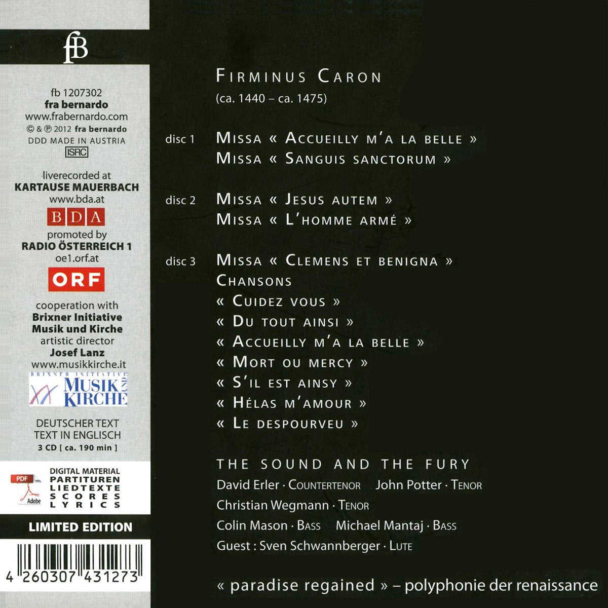 Masses & Chansons