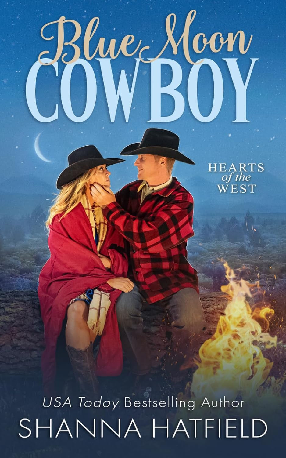 Blue Moon Cowboy: A Wholesome Small Town Romance (Hearts of the West)