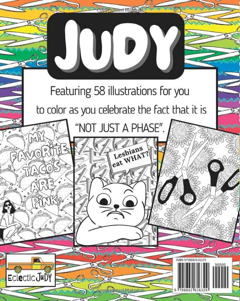 Judy: An Adult coloring book celebrating all things Lesbian!