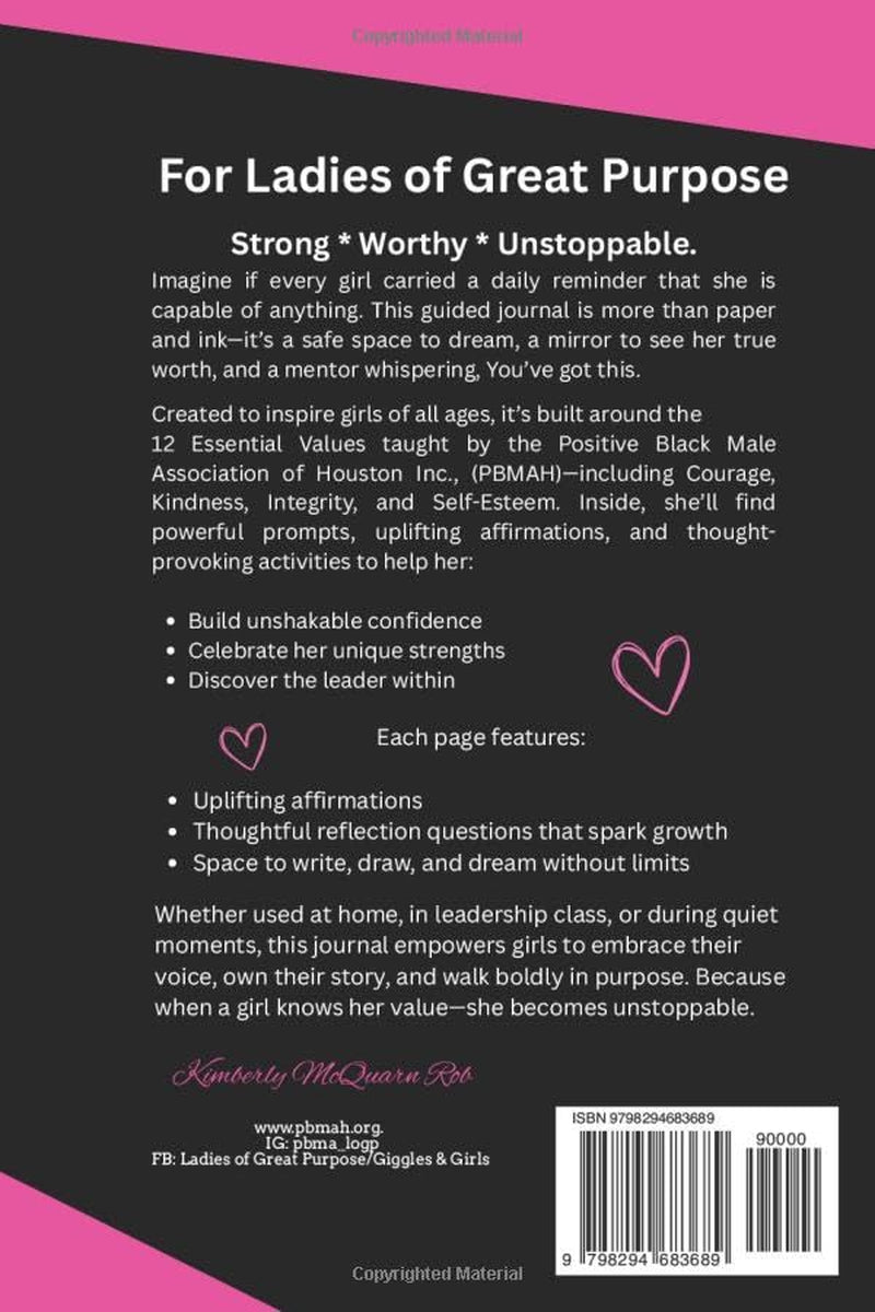 EmpowHER: For Ladies of Great Purpose: A Guided Journey to Confidence, Self-Love, and Purpose Through 12 Essential Values
