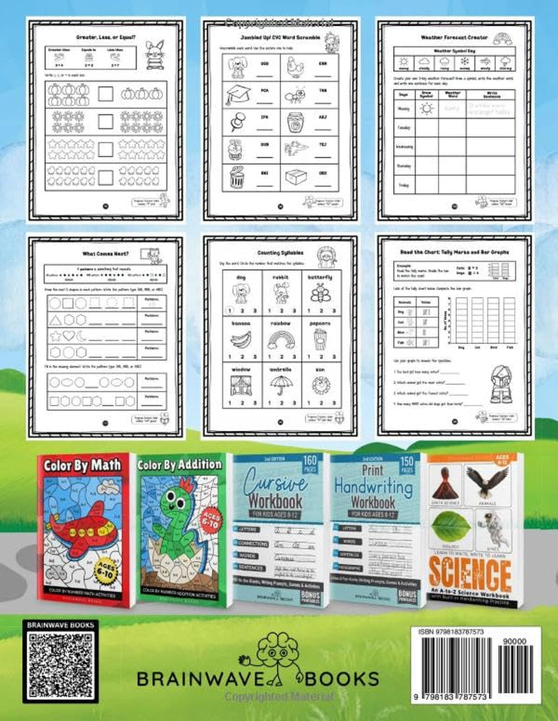 The Complete 1st Grade Workbook: 170+ Fun and Educational Activities to Build Confidence in Math, Reading, Writing, Science, and More for Kids Ages 6–8 — Master Every First Grade Skill!