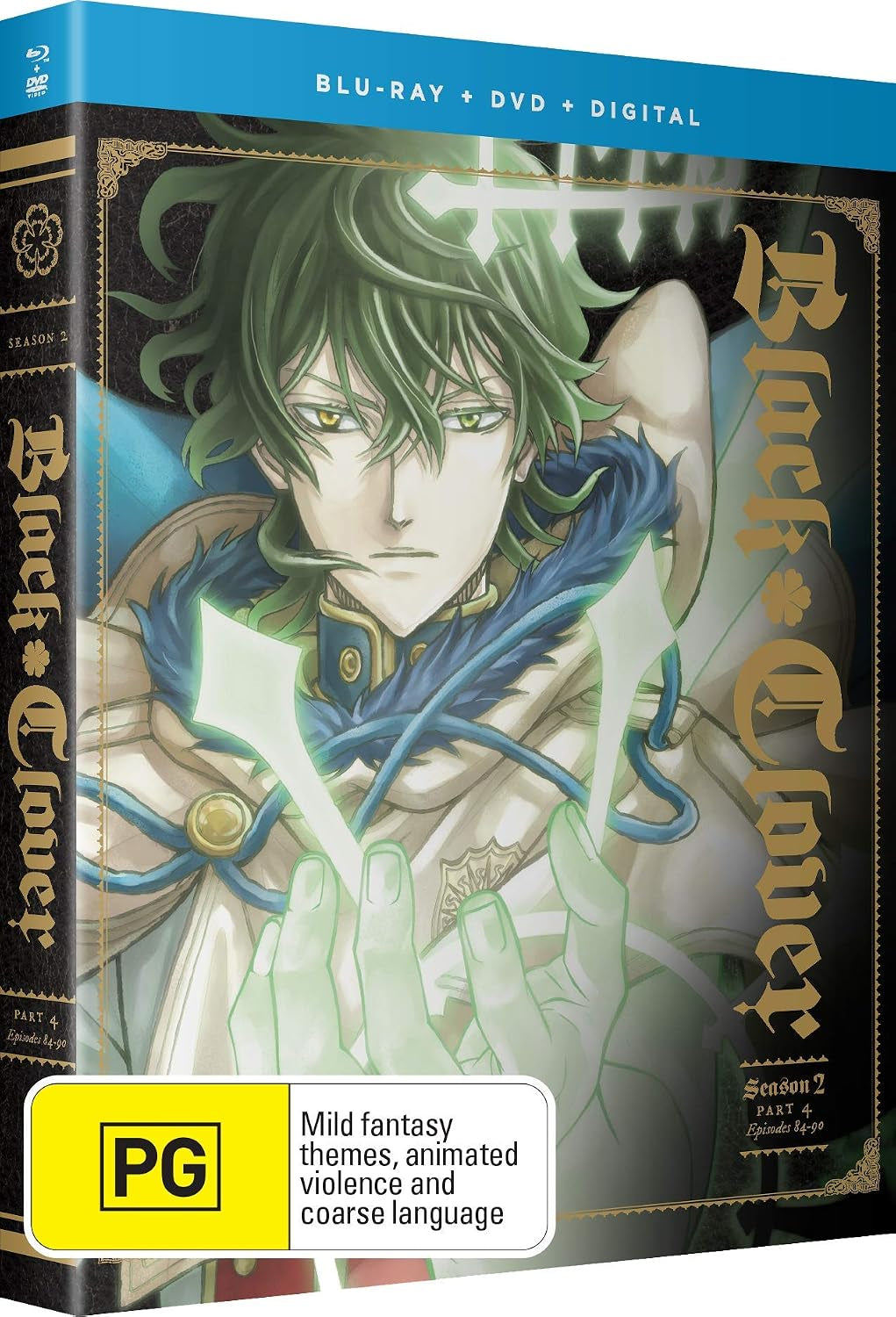 Black Clover (Season 2 Part 4 Eps 84-90) - 4-Disc Set (+ Digital Copy) (Blu-Ray & DVD Combo) [ Blu-Ray, Reg.A/B/C Import - Australia ]