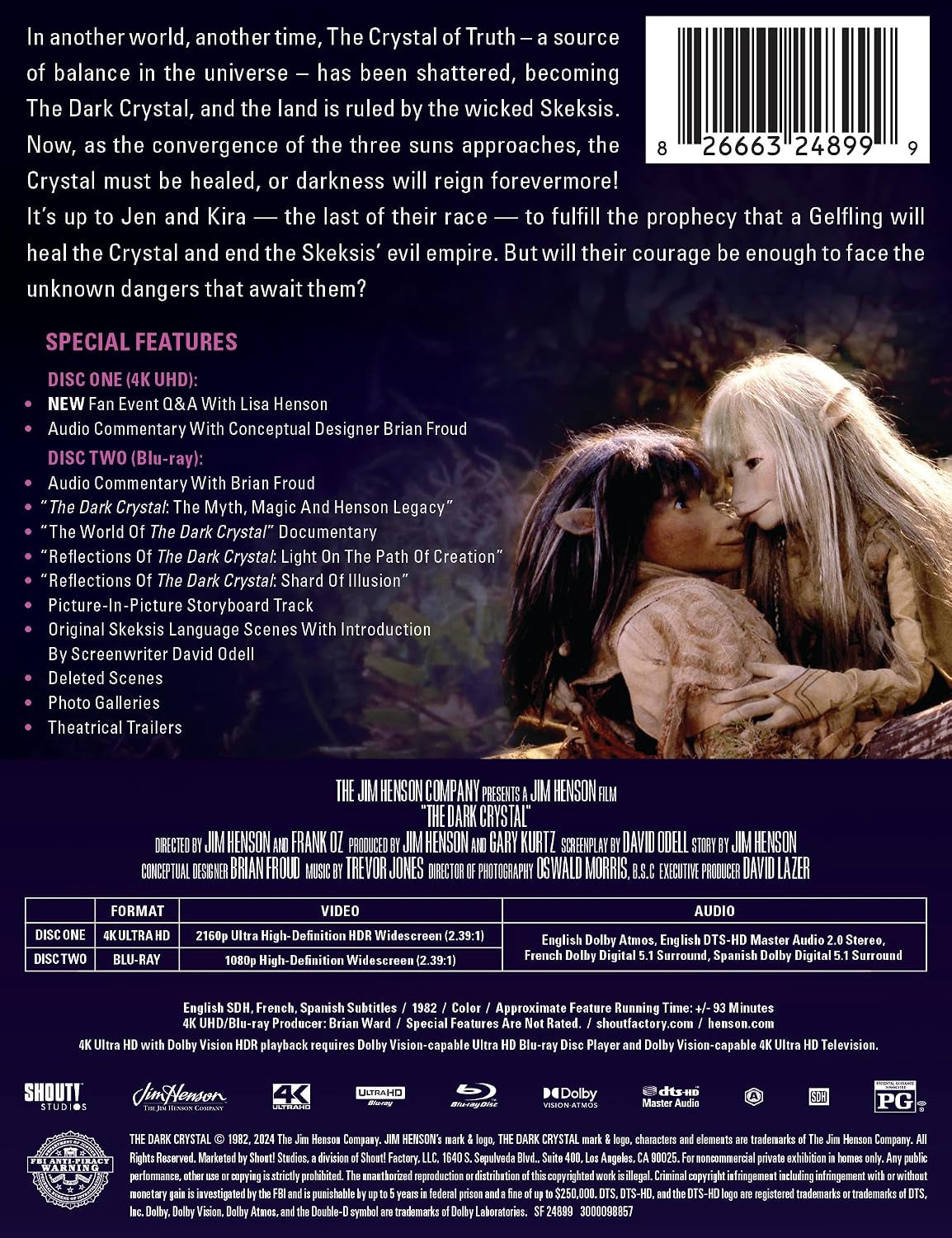 The Dark Crystal - Limited Edition Steelbook 4K Ultra HD + Blu-ray