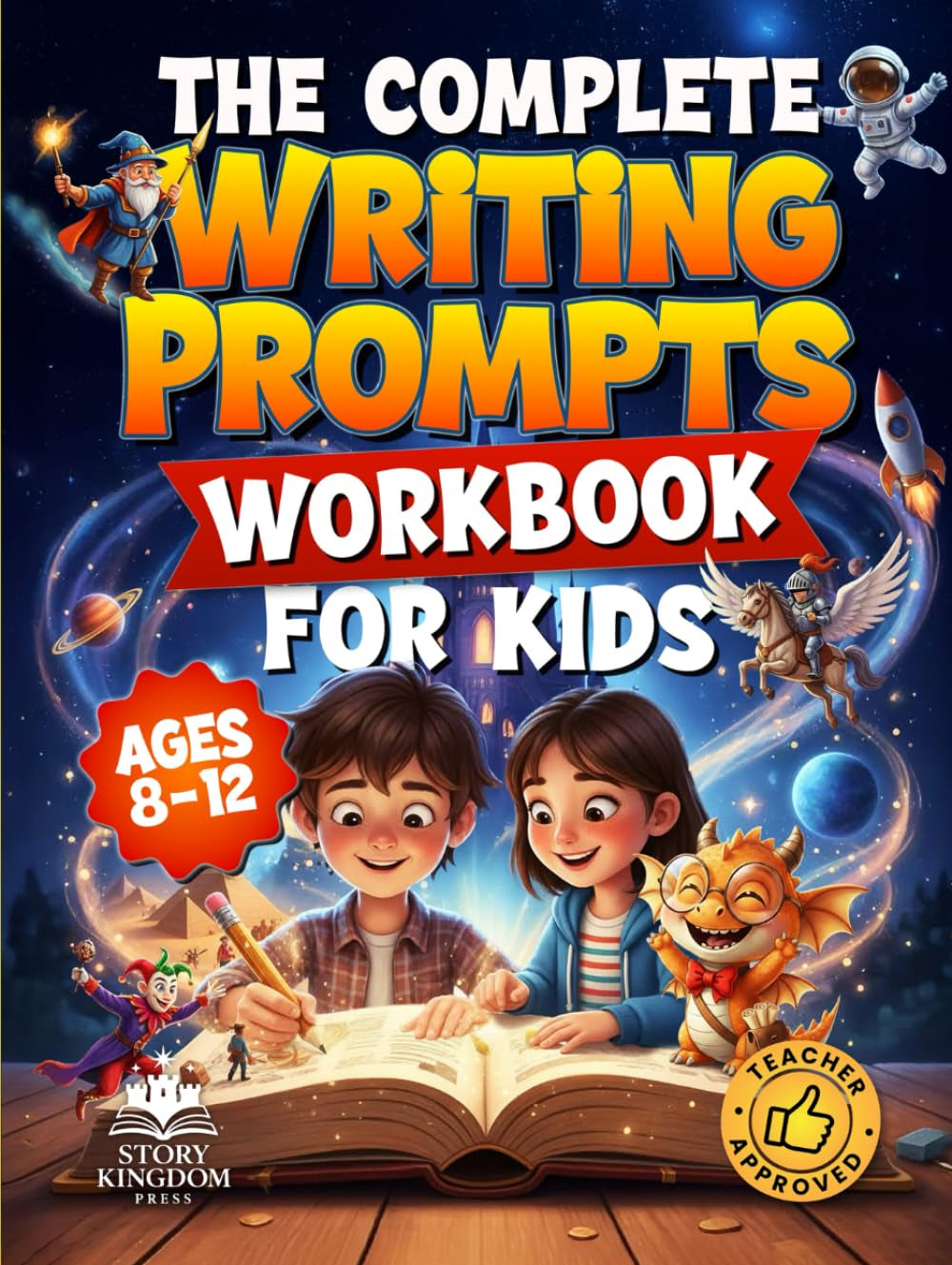 The Complete Writing Prompts Workbook For Kids Ages 8-12: Supercharge Creativity, Writing Skills & Literacy Abilities With Exciting Story Themes In Every Genre (Activity Book for Boys & Girls)