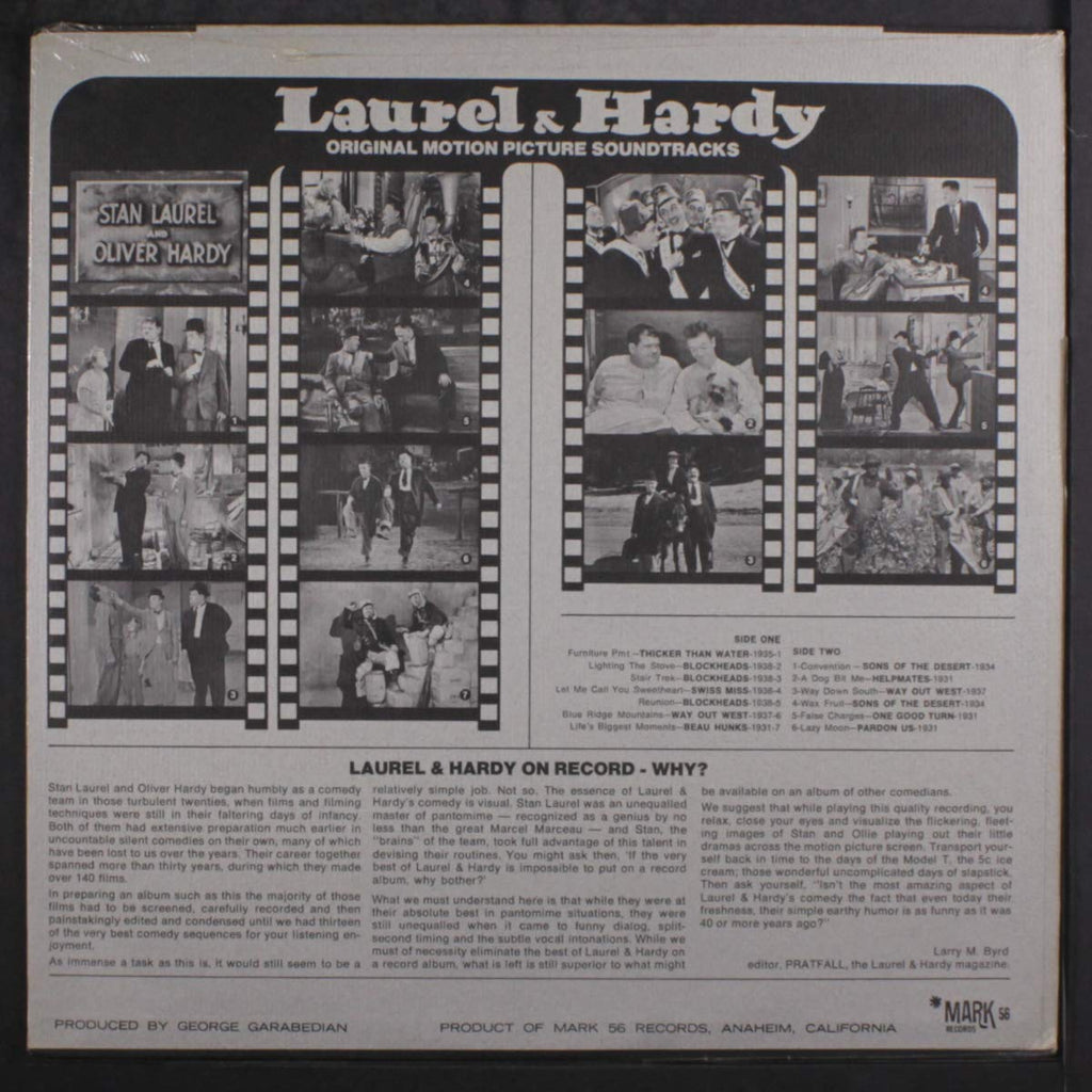 original motion picture soundtracks LP