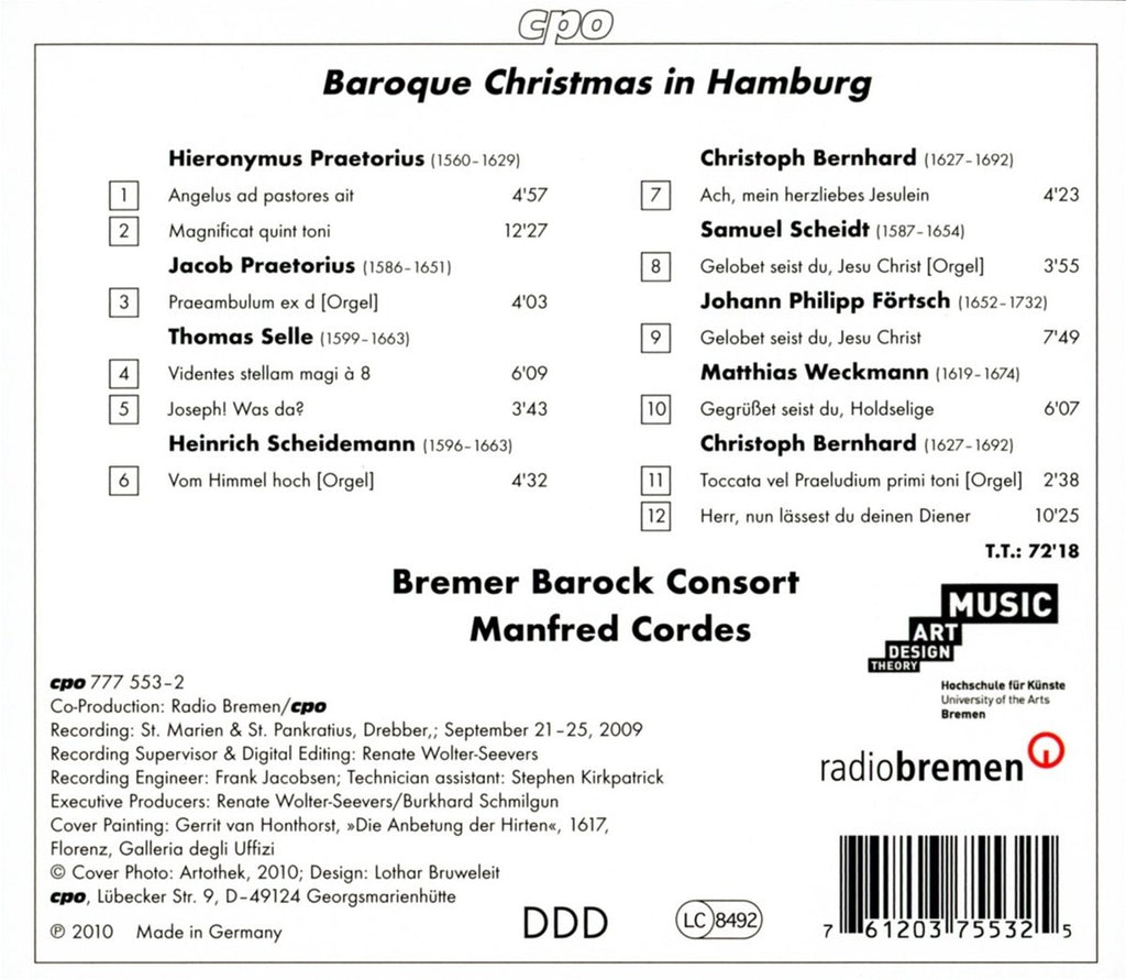 Baroque Christmas in Hamburg