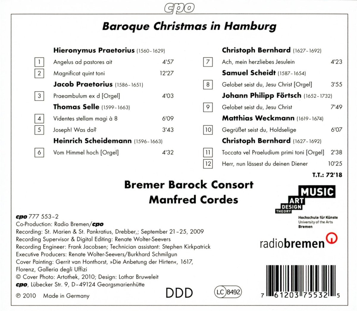 Baroque Christmas in Hamburg