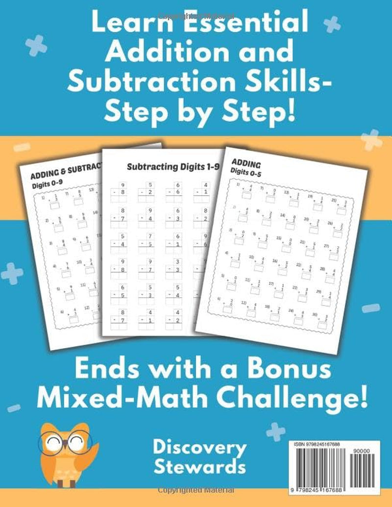 Kindergarten Math Workbook: Addition and Subtraction Practice to Build Confidence for Ages 5–7 (Math Foundations)