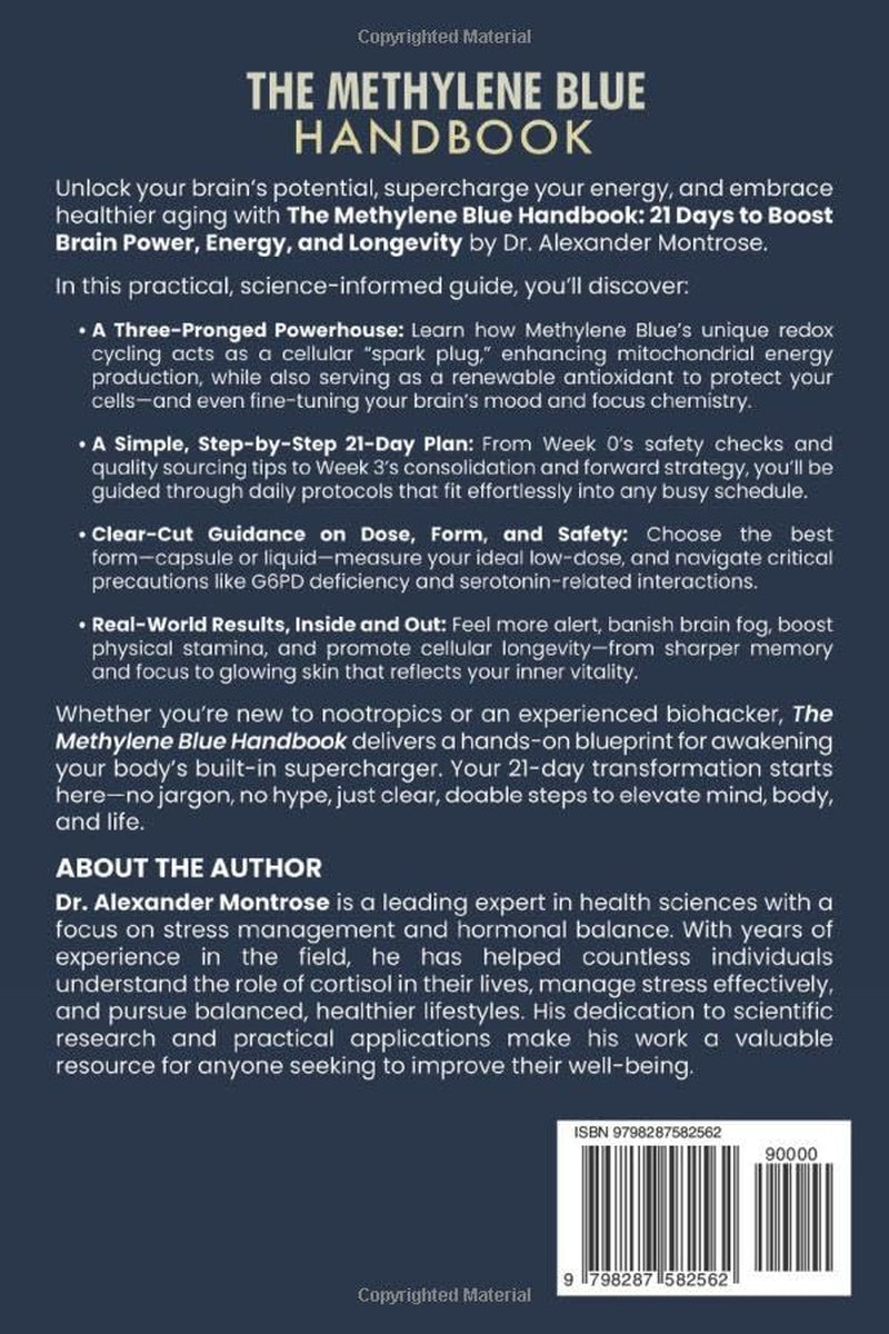 The Methylene Blue Handbook: 21 Days to Boost Brain Power, Energy, and Longevity