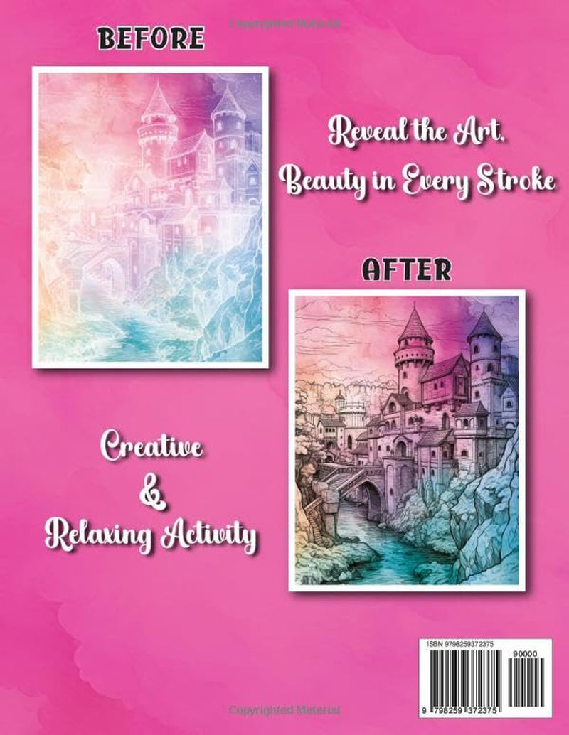 Ink Tracing Book: Fantasy Cities for Calm Focus and Daily Unwinding: Stress relief coloring book for busy minds | Immerse in soothing, detailed fantasy environments (Fantasy Cities Tracing Series)