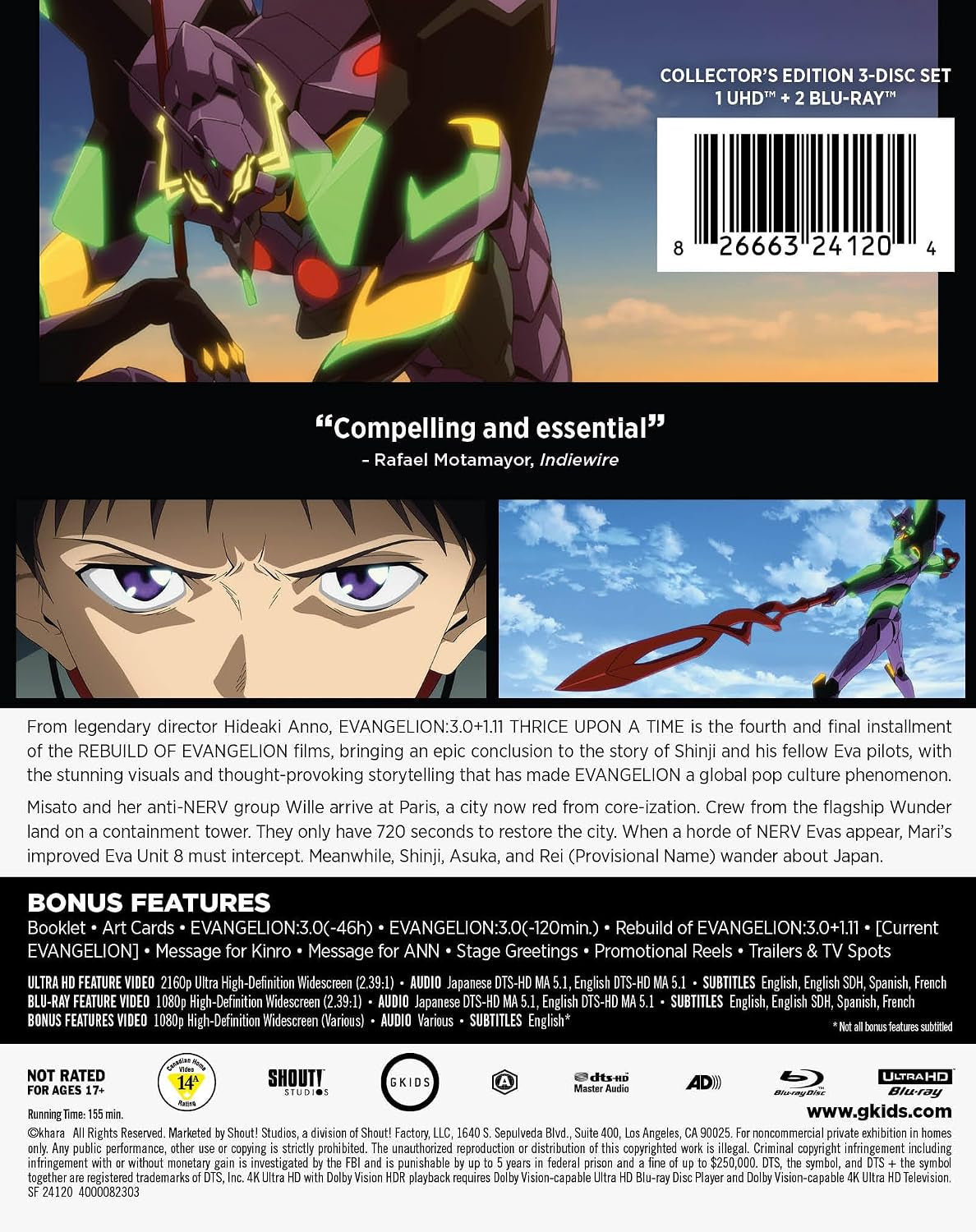 EVANGELION:3.0+1.11 THRICE UPON A TIME: Collector’s Edition [4K UHD]