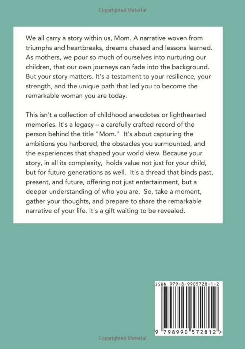 Share Your Life Story, Mom: A Guided Writing Prompts Memory Journal and Keepsake Book