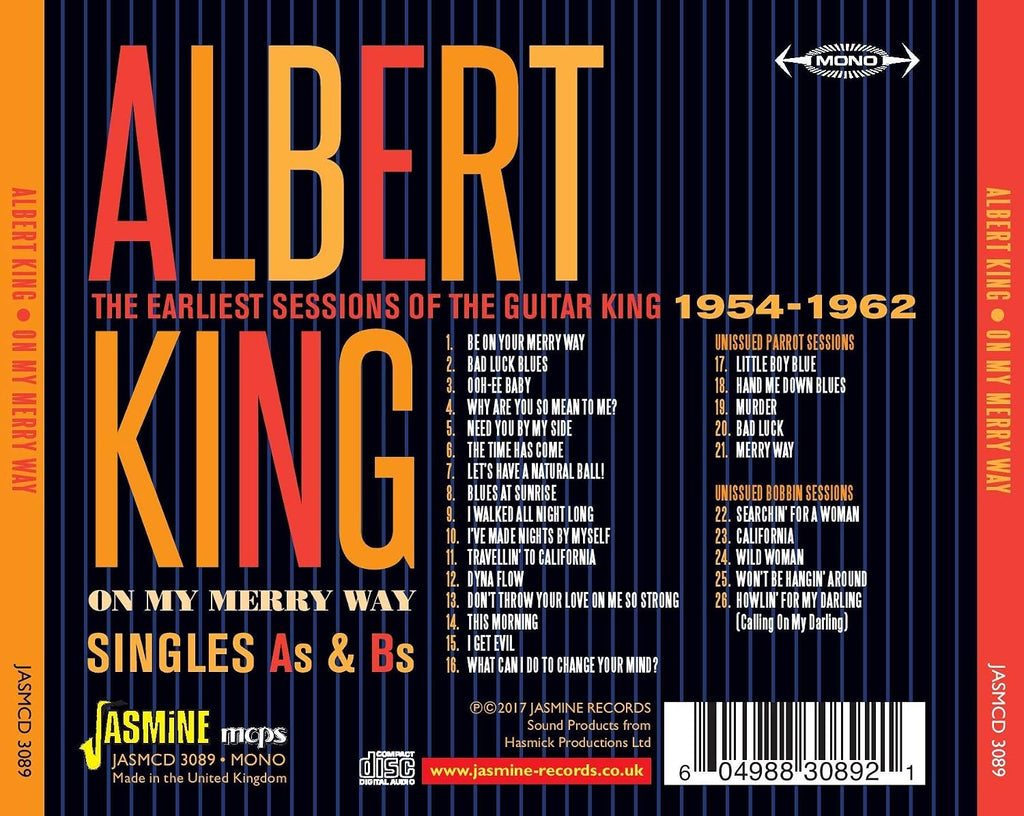 On My Merry Way - Singles As & Bs - The Earliest Sessions Of The Guitar King 1954-1962 ORIGINAL RECORDINGS REMASTERED