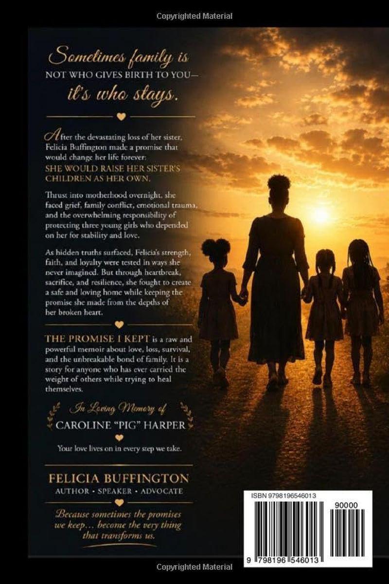 The Promise I kept: Raising My Sister's Children Through Loss, Trauma, and Truth
