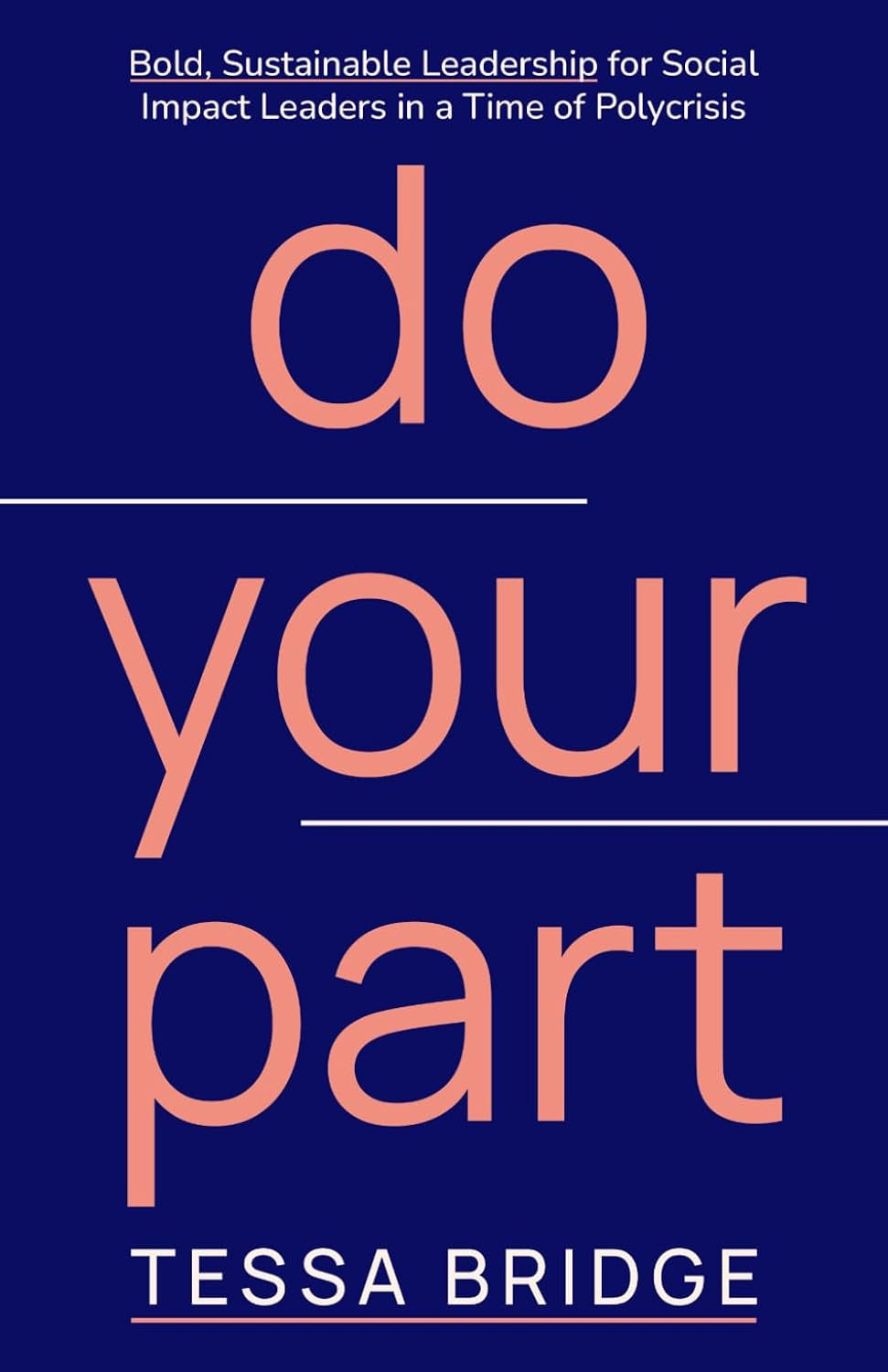 Do Your Part: Bold, Sustainable Leadership for Social Impact Leaders in a Time of Polycrisis