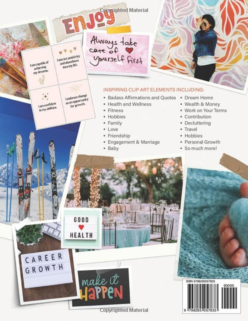 Vision Board Clip Art Book for Badass Women: Bold Prompts, Images, and Inspiration to Design Your Dream Life