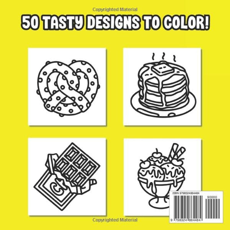 TASTY Bold and Easy Coloring Book: 50 Simple Images of Foods, Snacks, Treats & Desserts for Adults to Color