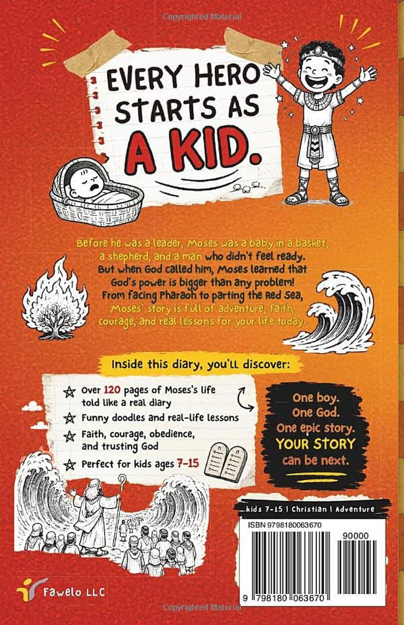 MOSES' SECRET DIARY, Bible Stories for Kids Ages 7–15: The Prince, The Desert, and The Red Sea - Christian Books for Kids Featuring Bible Stories, ... and Leadership (Bible Heroes’ Secret Diaries)