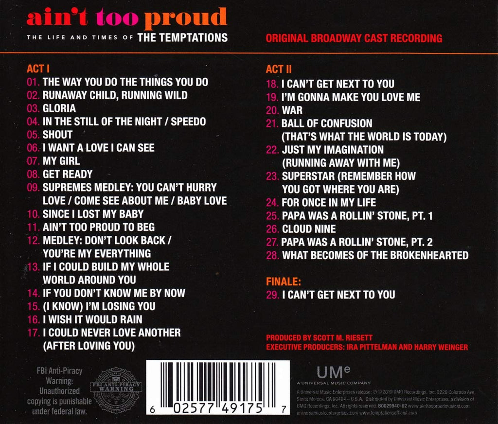 Ain't Too Proud: The Life And Times Of The Temptations