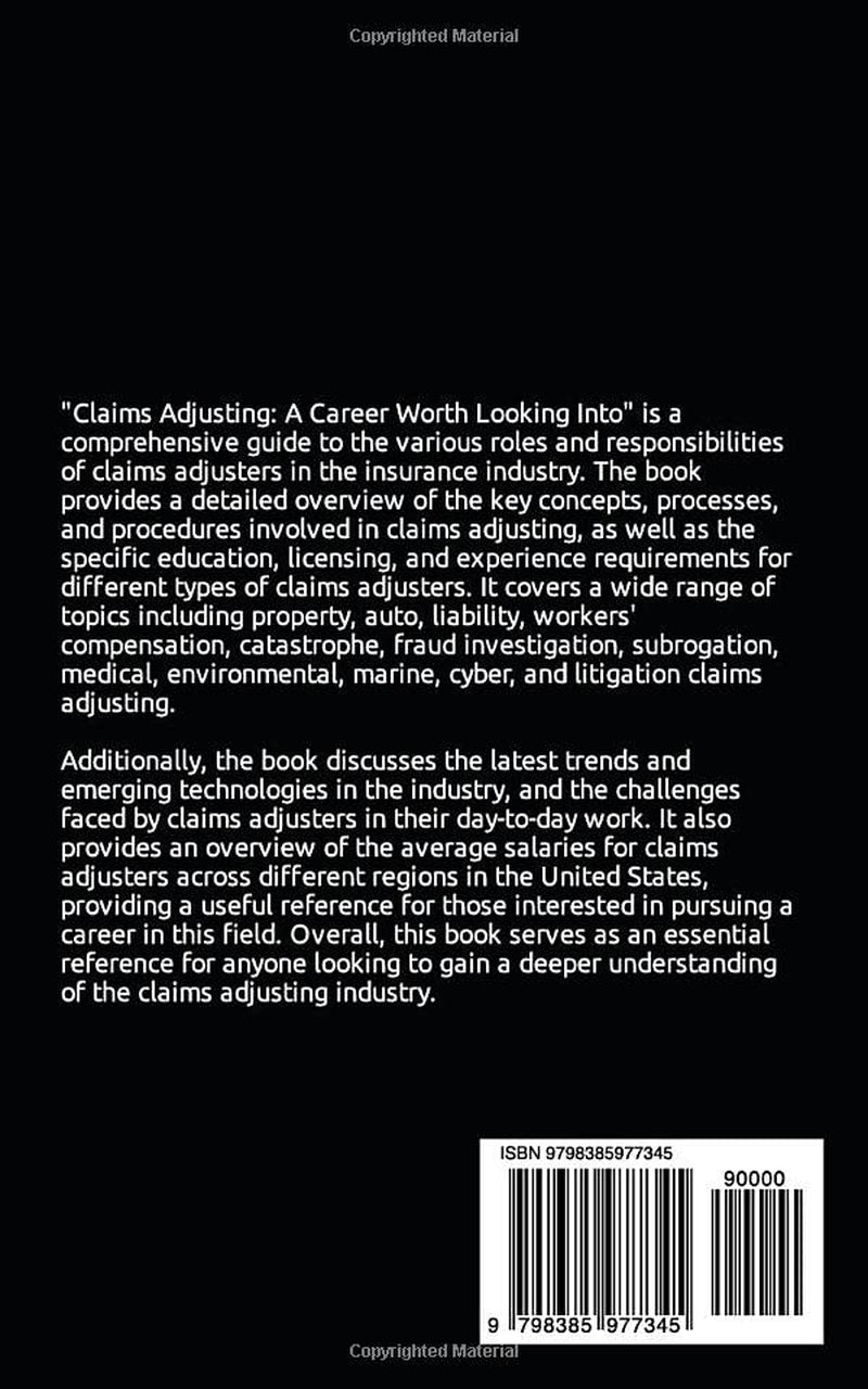 Claims Adjusting: A Career Worth Looking Into