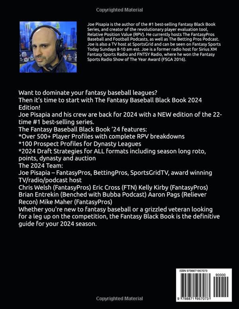 The Fantasy Baseball Black Book 2024
