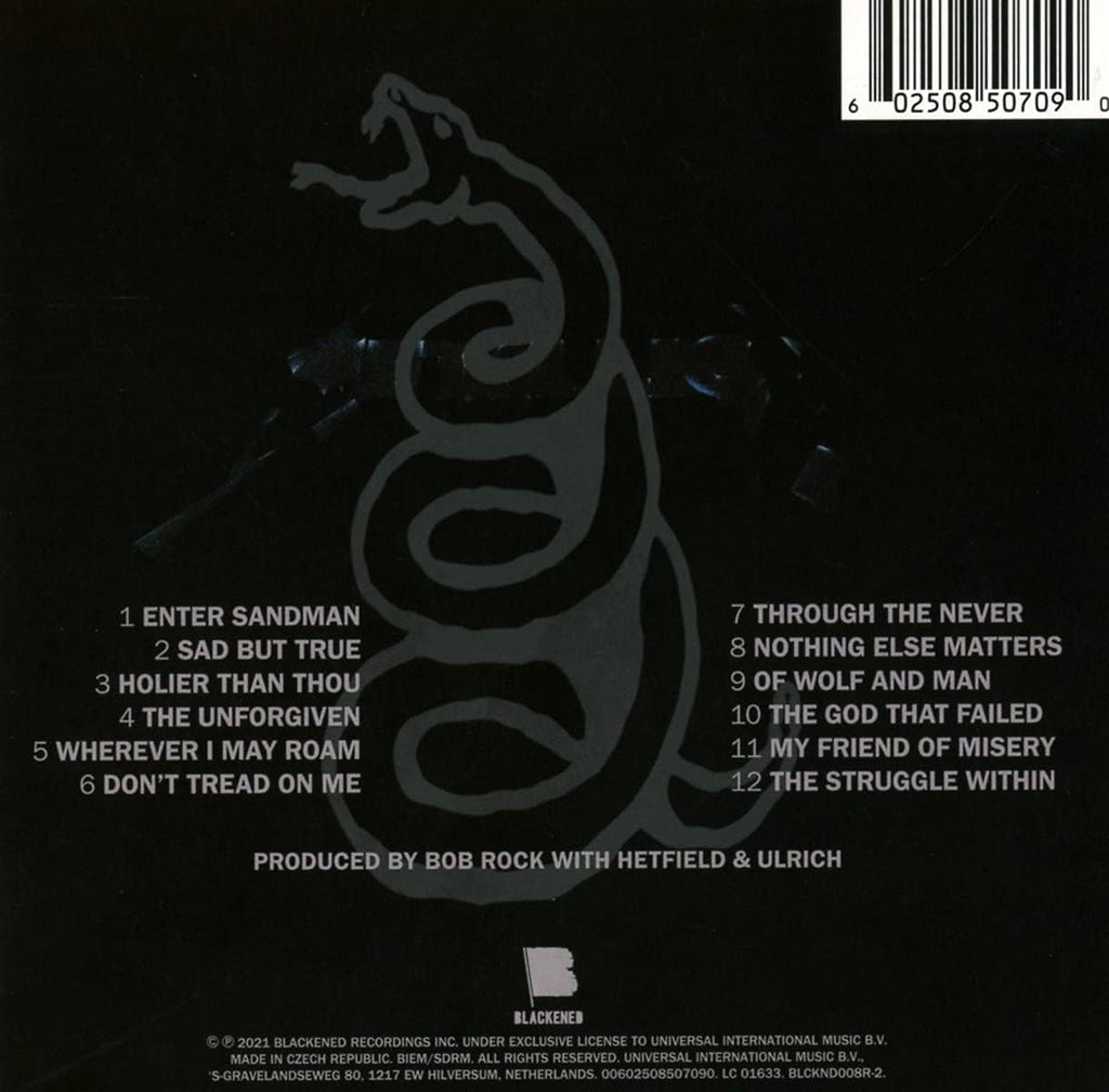 Metallica The Black Album Remastered