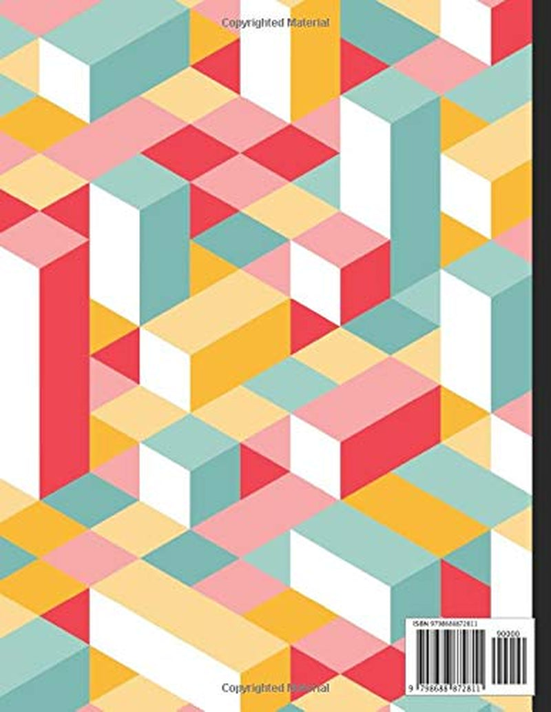 Isometric Notebook: Isometric Graph Paper Notebook 200 Pages 8.5 x 11 Inches for 3D Design and Math, Grid Of 1/4 Inch Equilateral Triangles