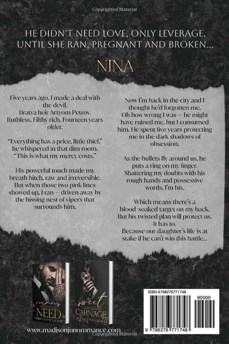 Sweet Carnage: An Age Gap Secret Baby Dark Mafia Romance (Heirs of Obsession)