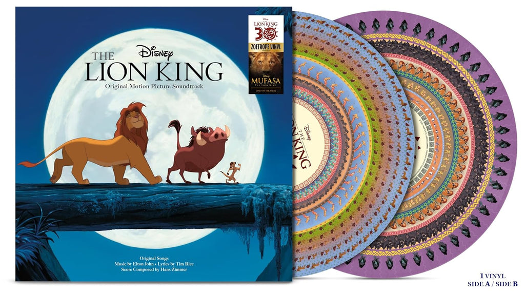 Lion King: 30th Anniversary Original Soundtrack Limited Zoetrope Picture