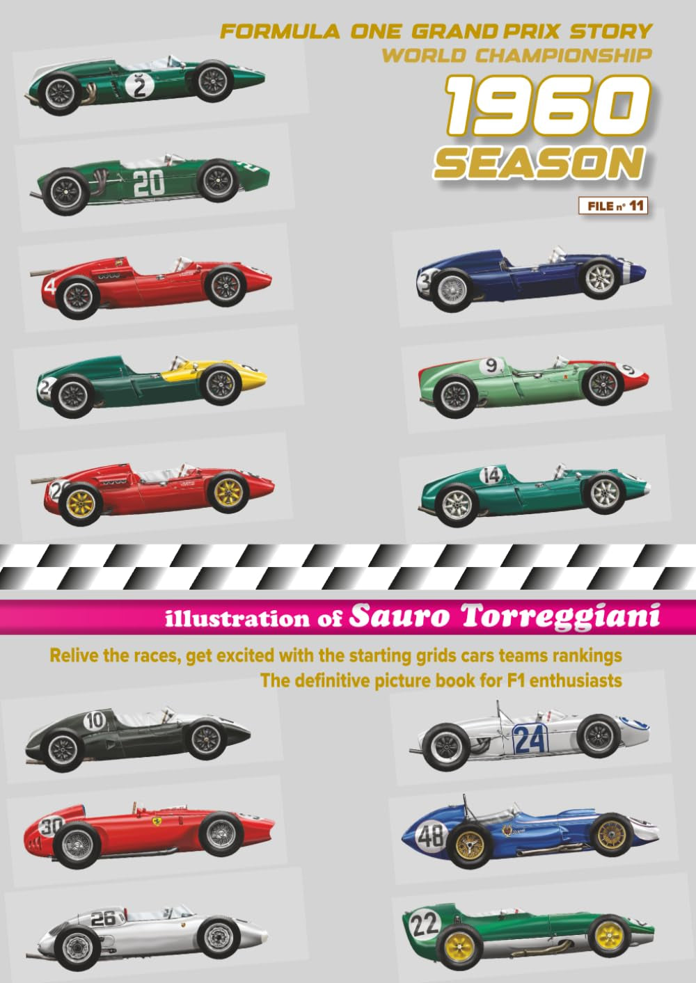 1960 Season Formula One Grand Prix Story World Championship: Relive the races, get excited with the starting grid cars teams rankings. The definitive picture book for F1 enthusiast