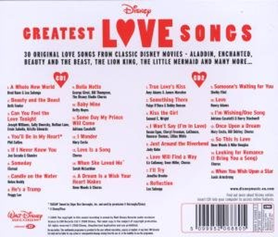 Disney's Greatest Love Songs / Various