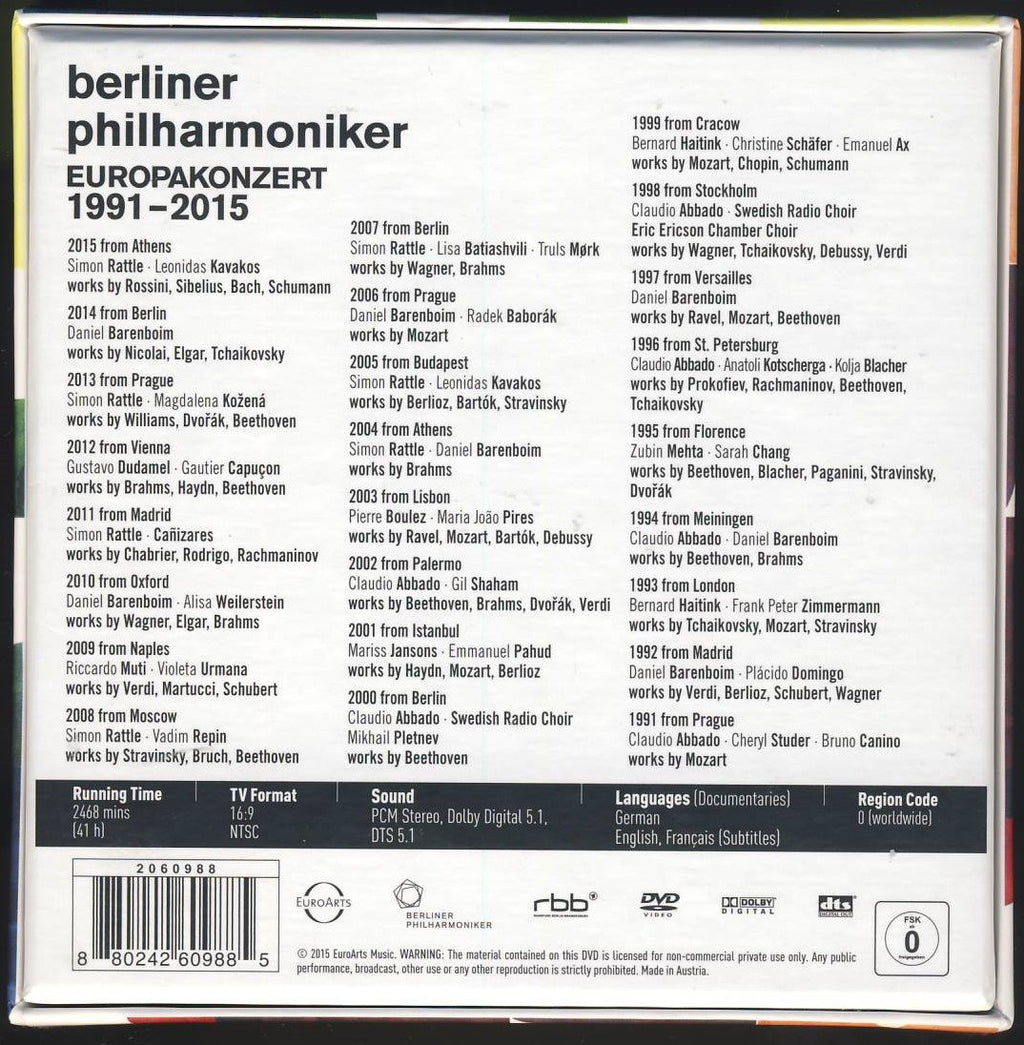 EUROPAKONZERT 25 DVD Anniversary BOX 1991 - 2015