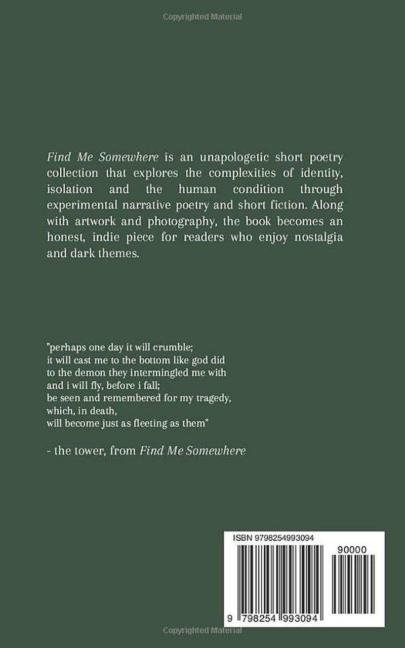 Find Me Somewhere: A Short Poetry Collection
