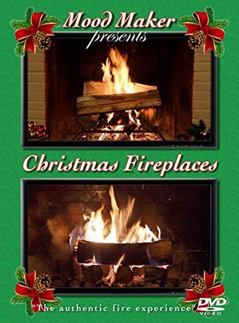 Christmas Fireplaces DVD - Includes Christmas Music Option and Bonus Fireplace