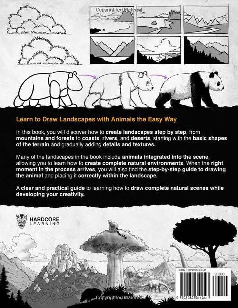 Learn to Draw Landscapes with Animals: Step-by-Step Guide to Creating Natural Landscapes with Wildlife