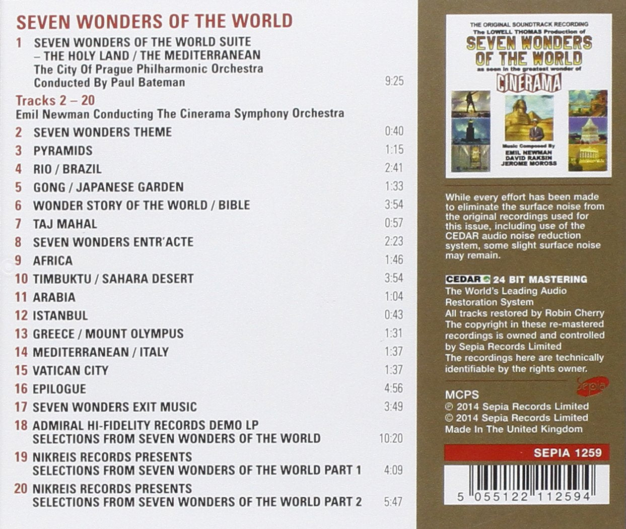Seven Wonders of the World Original Soundtrack Recording