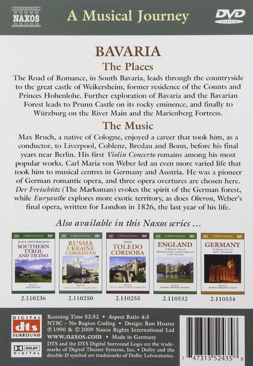 Naxos Scenic Musical Journeys Bavaria A Musical Tour of Bavaria, its Palaces and Castles