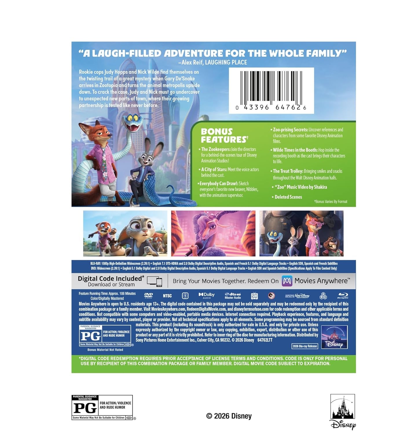 Zootopia 2 - BD/DVD Combo + Digital