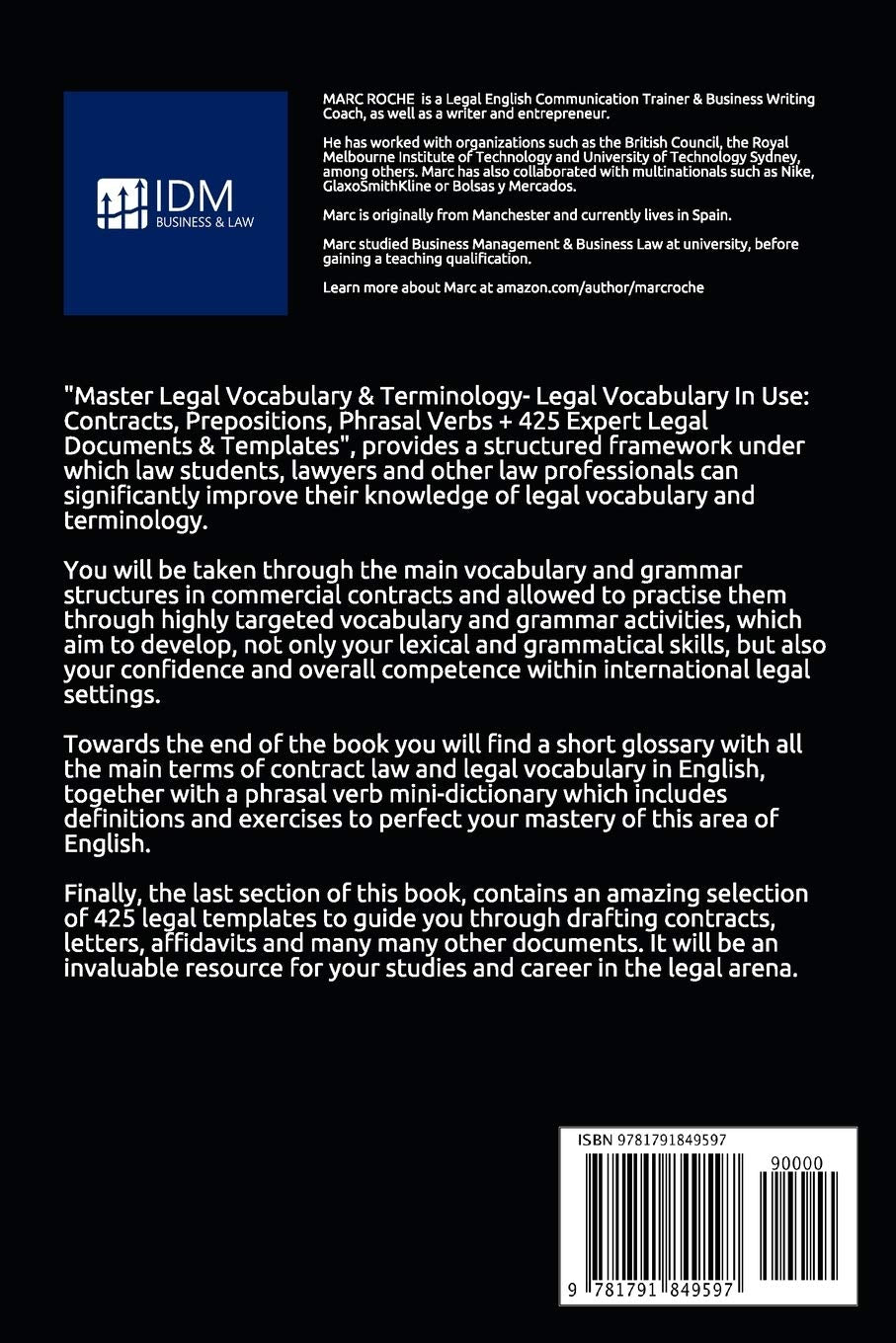 Master Legal Vocabulary & Terminology- Legal Vocabulary In Use: Contracts, Prepositions, Phrasal Verbs + 425 Expert Legal Documents & Templates in ... Legal Writing, Vocabulary & Terminology)